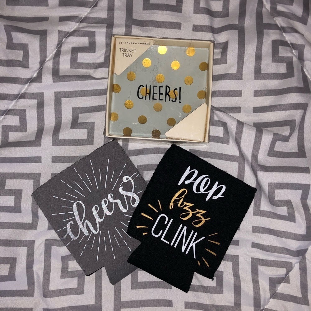 Cheers Gift Set with Jewelry Tray